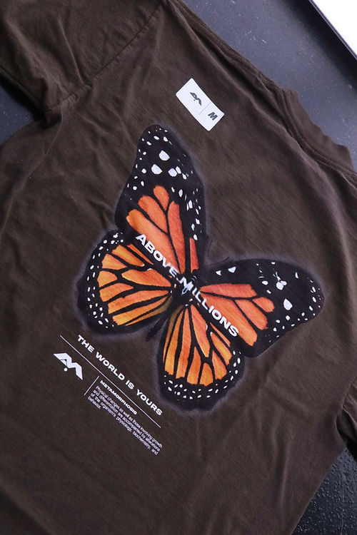 🚨GONE SOON- THE MONARCH. ✨ ORANGE BUTTERFLY HEAVYWEIGHT T-SHIRTS