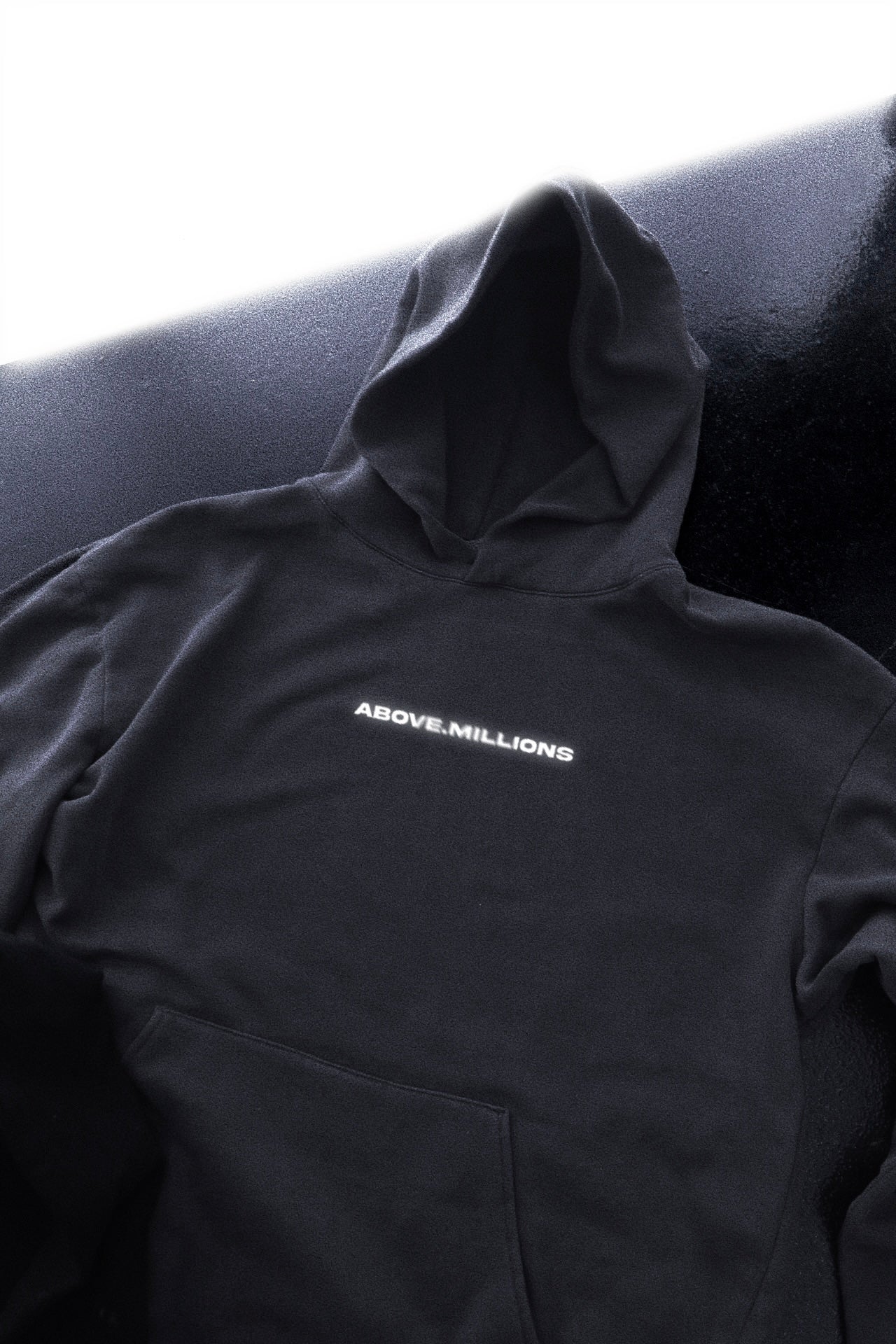 BLURRY TEXT ONLY. HOODIE
