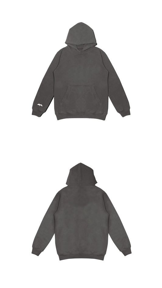 SMALL LOGO ON SLEEVE ONLY - MIDWEIGHT HOODIE