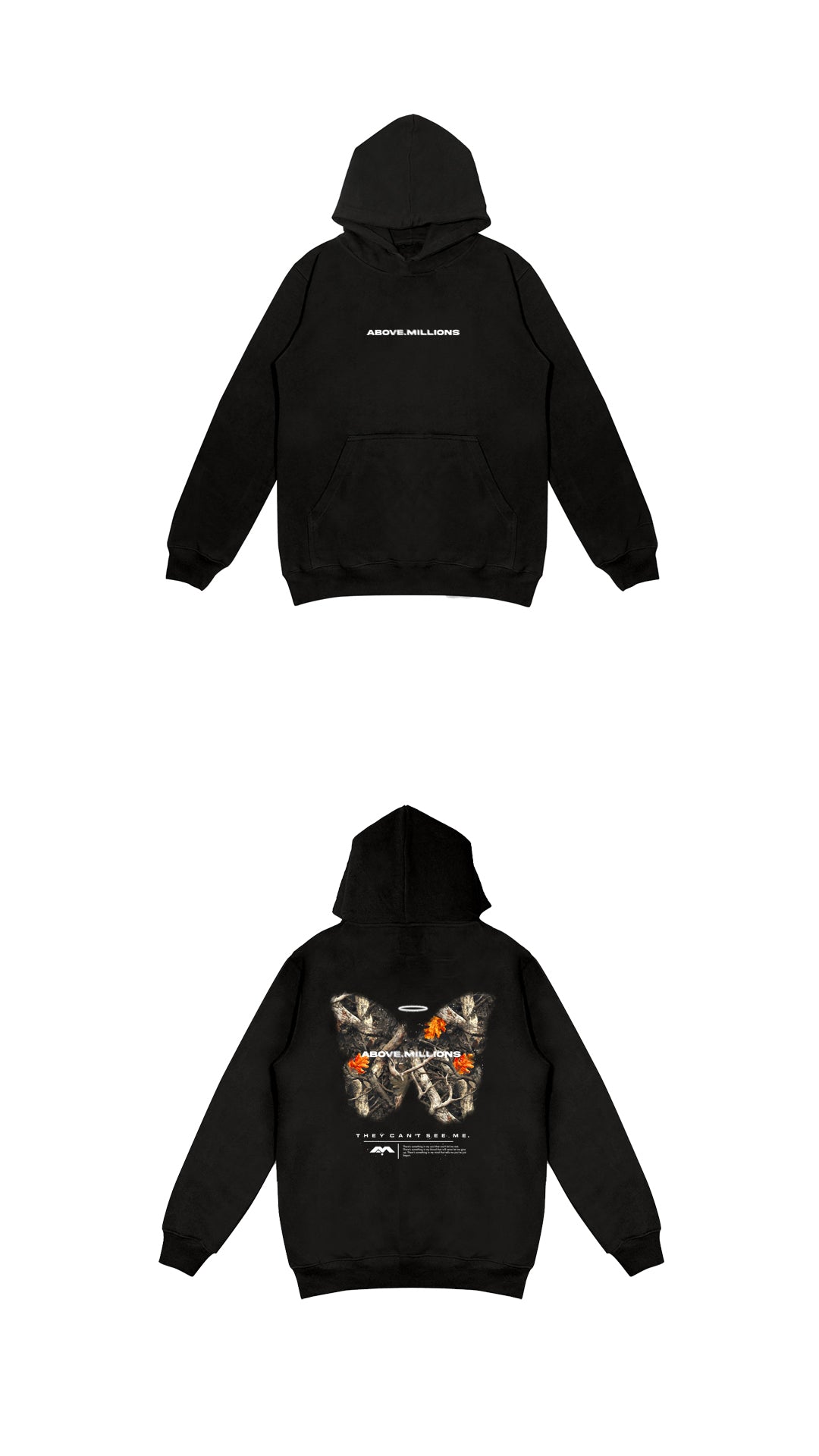 THEY CAN'T SEE ME. MIDWEIGHT HOODIE