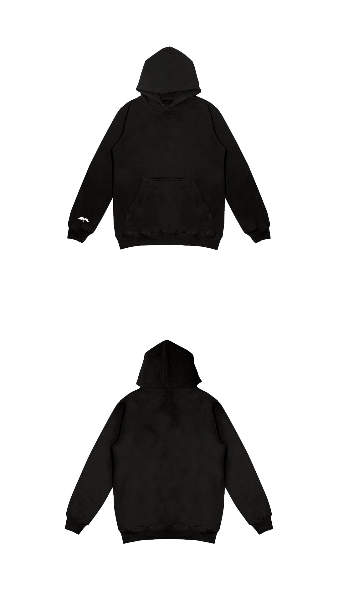 SMALL LOGO ON SLEEVE ONLY - MIDWEIGHT HOODIE