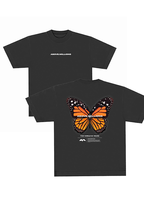 🚨GONE SOON- THE MONARCH. ✨ ORANGE BUTTERFLY HEAVYWEIGHT T-SHIRTS