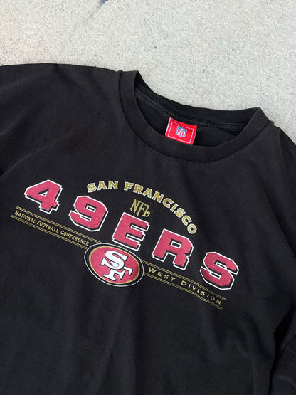 Vintage San Francisco 49ers NFL Team Apparel Black Graphic T-Shirt