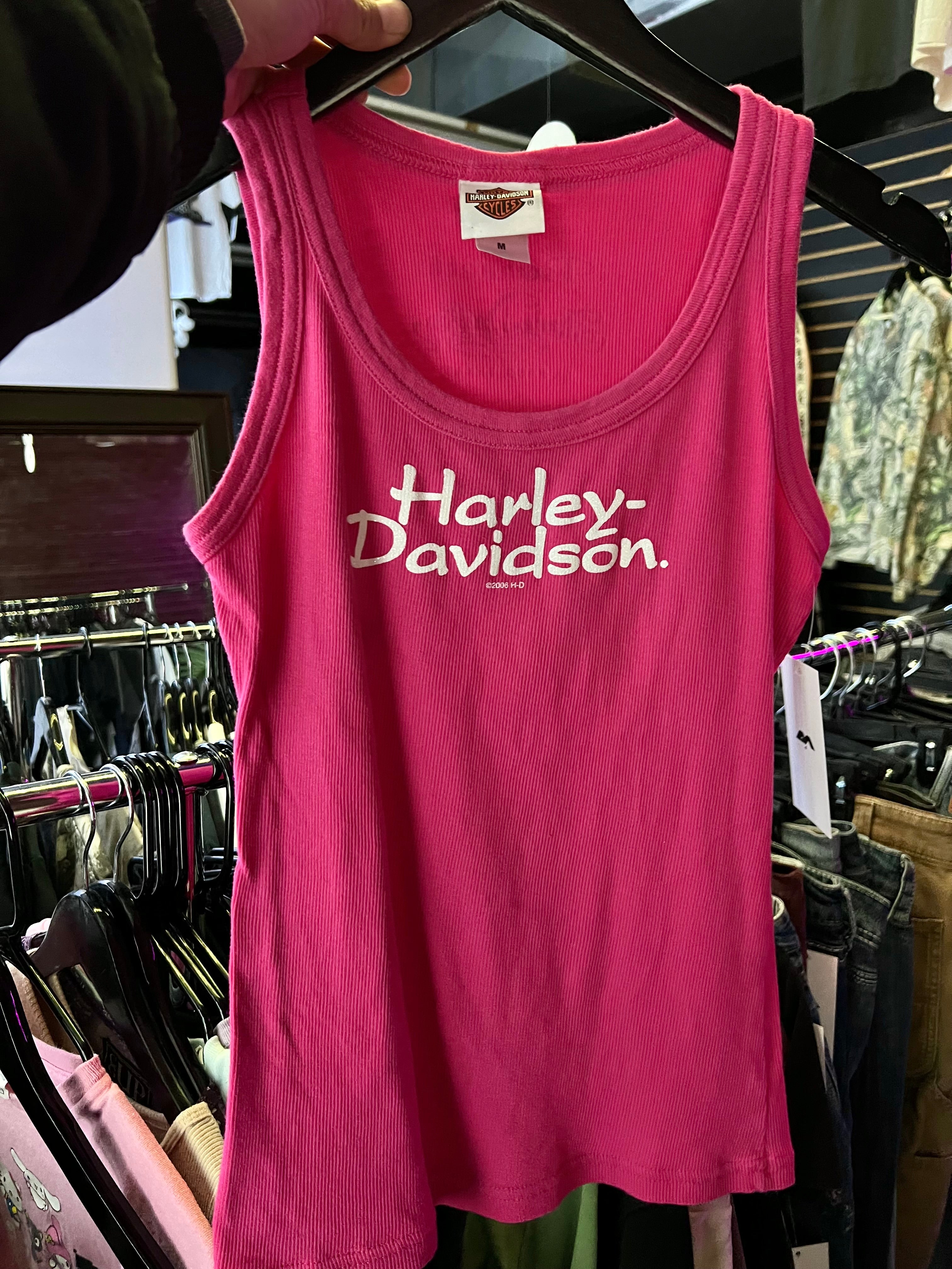 HARLEY DAVIDSON PINK TANK TOP