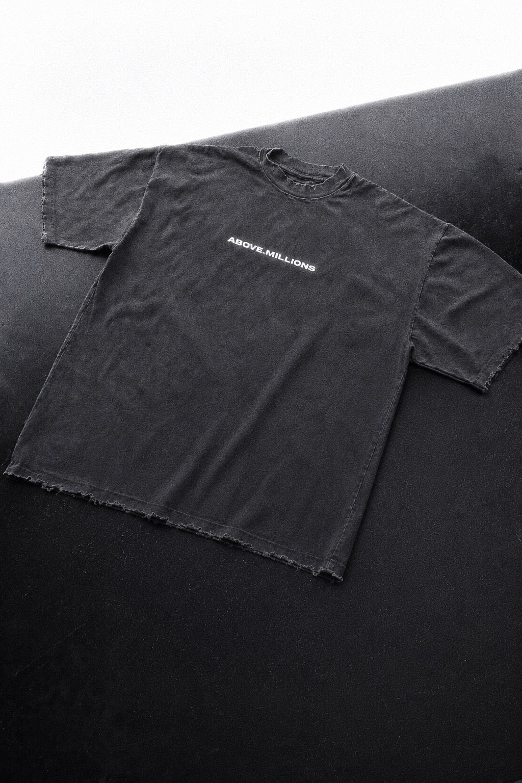 DISTRESSED + BLURRY TEXT ONLY HEAVYWEIGHT T-SHIRT