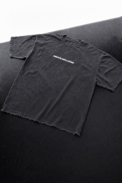 DISTRESSED + BLURRY TEXT ONLY HEAVYWEIGHT T-SHIRT