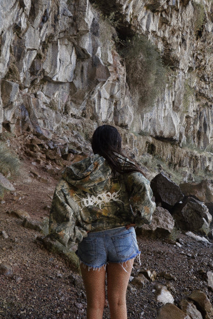 🚨PROMO CODE NOT VALID🚨TRIPLE THREAT. - ULTRA VINTAGE CAMO HEAVYWEIGHT ZIP-UP