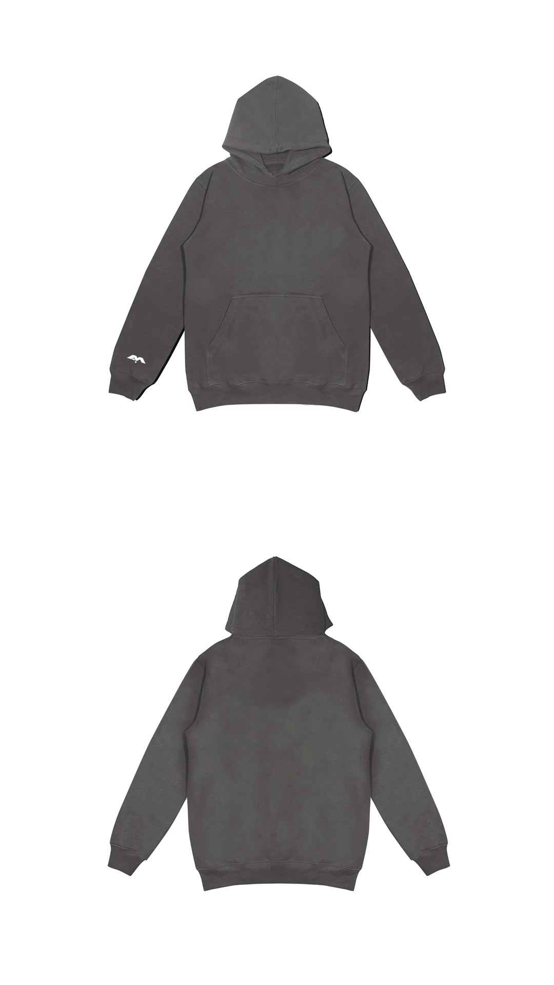 SMALL LOGO ON SLEEVE ONLY - MIDWEIGHT HOODIE