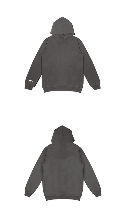 SMALL LOGO ON SLEEVE ONLY - MIDWEIGHT HOODIE