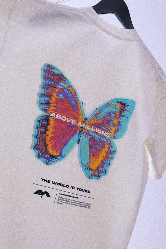 🚨 5 LEFT- META OFF-WHITE BUTTERFLY VINTAGE HEAVYWEIGHT T-SHIRT
