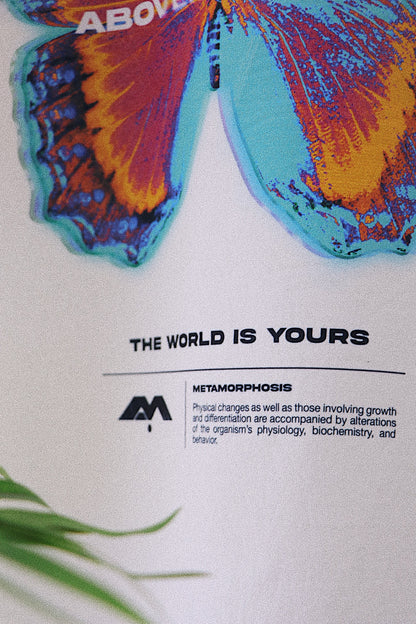 META OFF-WHITE BUTTERFLY VINTAGE HEAVYWEIGHT T-SHIRT