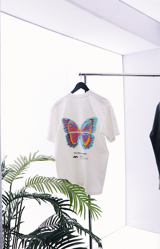 🚨 5 LEFT- META OFF-WHITE BUTTERFLY VINTAGE HEAVYWEIGHT T-SHIRT