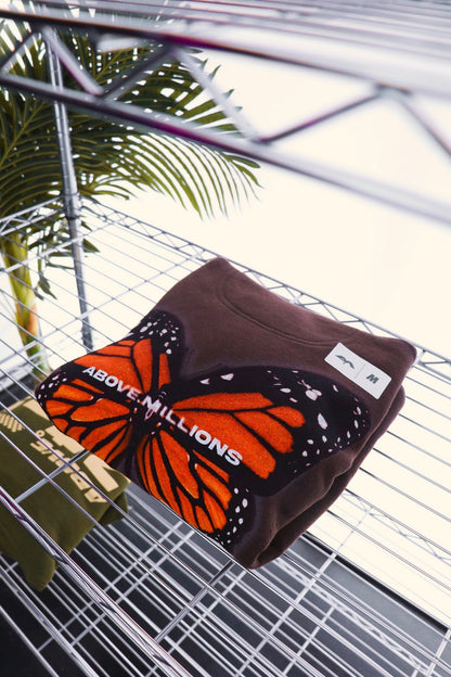 THE MONARCH. ✨ ORANGE BUTTERFLY MIDWEIGHT HOODIE