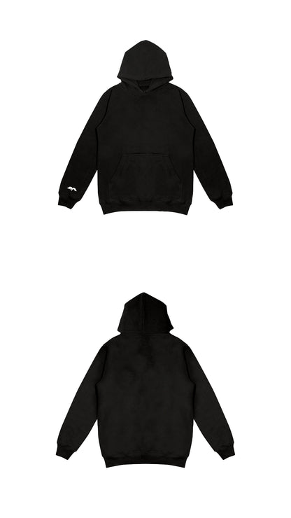 SMALL LOGO ON SLEEVE ONLY - MIDWEIGHT HOODIE