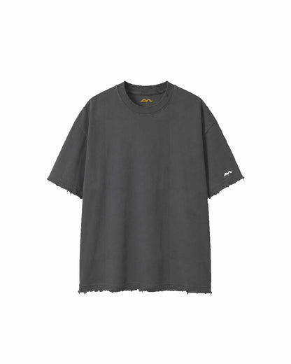 DISTRESSED + SMALL LOGO ON SLEEVE ONLY HEAVYWEIGHT T-SHIRT