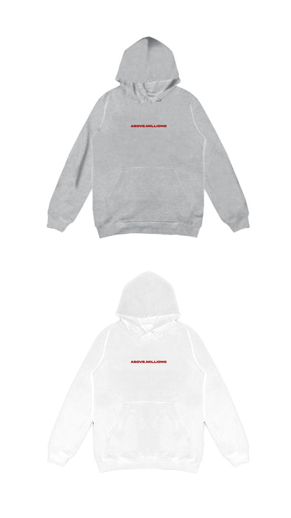 RED BLURRY TEXT ONLY HEAVYWEIGHT T-SHIRT