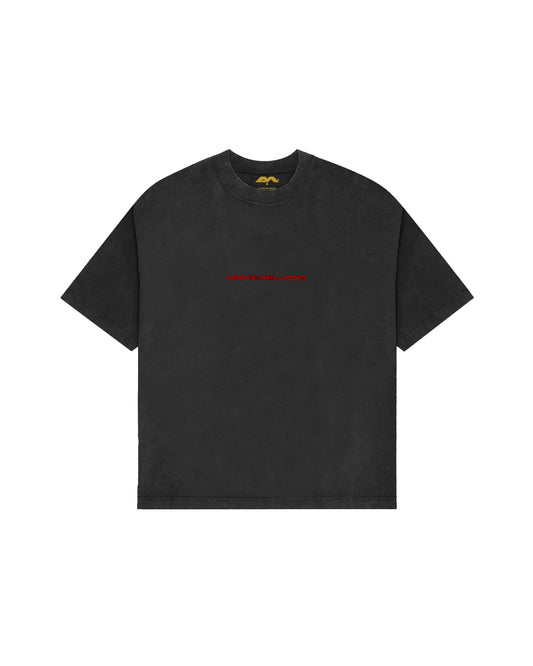 (RED BLURRY) TEXT ONLY HEAVYWEIGHT T-SHIRT
