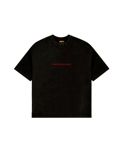 (RED BLURRY) TEXT ONLY HEAVYWEIGHT T-SHIRT