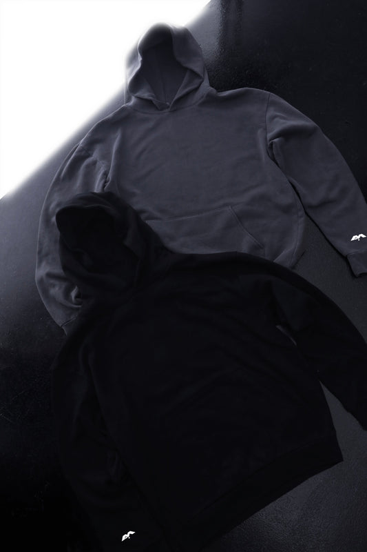 SMALL LOGO ON SLEEVE ONLY - MIDWEIGHT HOODIE